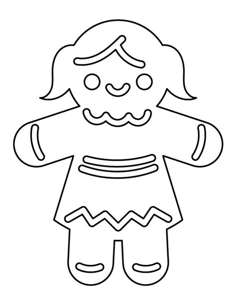 coloring pages gingerbread girl