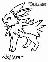 Jolteon Freecoloringpages sketch template
