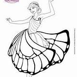 Fairy Catania Coloring Pages Flying Mariposa Amazing Barbie Hellokids Royal Entrance Grand sketch template