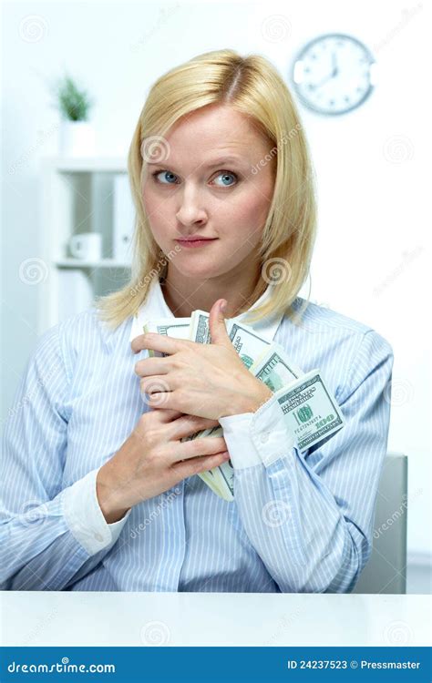Greedy Businesswoman Stock Image Image Of Fraud Income 24237523