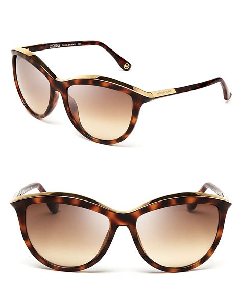 Michael Kors Michael Diana Cat Eye Sunglasses In Brown Lyst