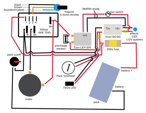 wiring diagram  electric scooter