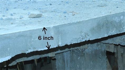 minimum thickness  slab thickness  slab  construction site