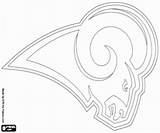 Coloring Pages Rams Logo Printable Football Nfl Choose Board Louis sketch template