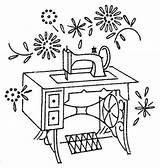 Sewing Coloring Machine Getcolorings sketch template