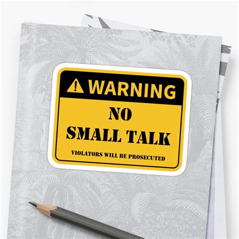 small talk sticker  sreesha redbubble