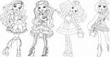Cedar Ever After High Coloring Pages Raven Cerise Printable sketch template