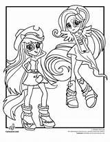 Coloring Pony Little Equestria Rocks Rainbow Girls Pages Dash Applejack Cartoon Jr Pdf Template Popular sketch template