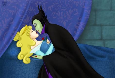 Maleficent Wakes Sleeping Beauty Maleficent And Aurora