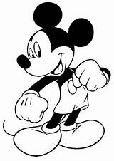 Mickey Coloring Mouse Pages Disney Color Minnie sketch template