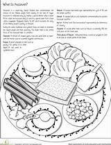 Passover Seder Plate Meal Kids Color Bible Crafts Coloring Worksheets Jewish Moses Education Easter Fun School Worksheet Leaving Egypt Sunday sketch template