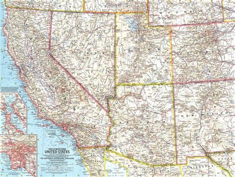 southwestern united states map  mapscomcom