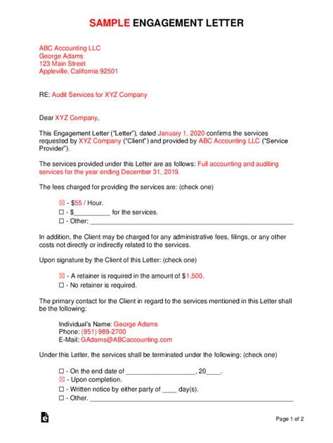 fillable  sample cfo services engagement letter fax email print