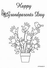 Grandparents Coloring Getdrawings Pages sketch template
