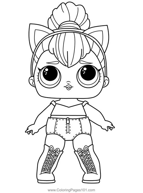 kitty queen lol surprise coloring page  kids  lol