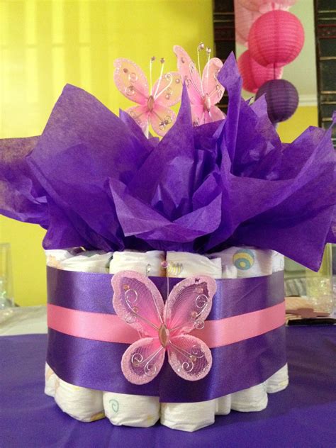pink purple butterfly themed baby shower butterfly baby shower