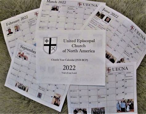 church calendar  united episcopal church  north america