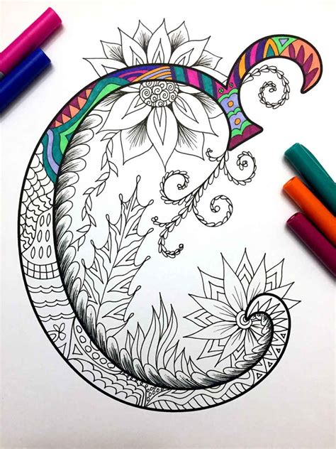 letter  coloring page inspired   font harrington etsy
