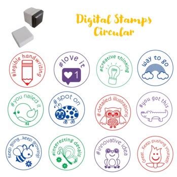 digital stamps teacher stamps   adorable class tpt