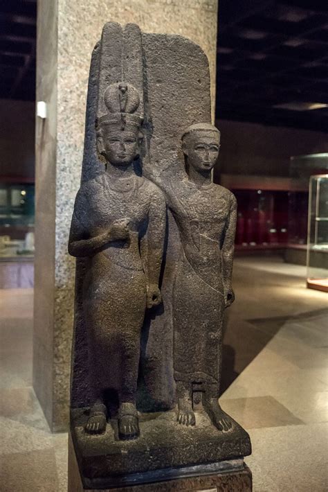 Statue Of Meroitic Queen And Prince Ancient Nubia Ancient
