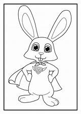 Hase Upjers Uppy Mascot sketch template