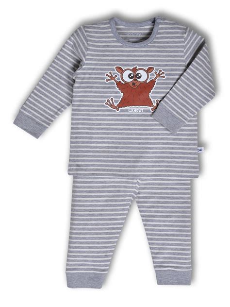 pyjama baby woody grijs   pzl  odar mode
