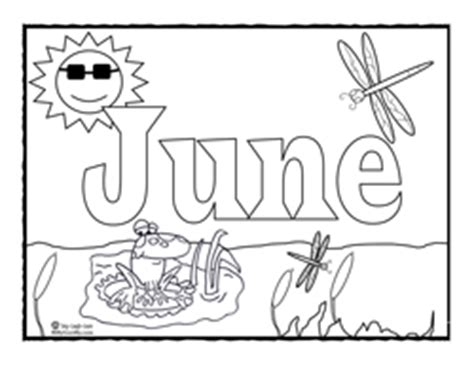 coloring page  june sing laugh learn