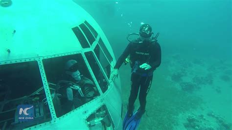 human body plane crash bodies  seats underwater