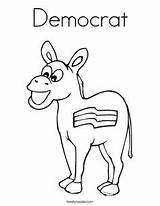 Donkey Republican Democrat sketch template