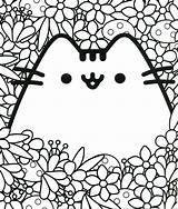 Pusheen Coloring Pages Cat Book Kawaii Printable Sheets Print Visit Cats Birthday Animal Kids sketch template