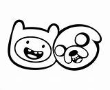 Finn Adventure Time Coloring Pages Jake Library Clipart Drawing sketch template