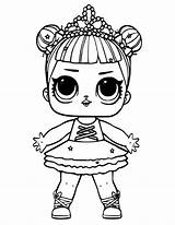 Lol Coloring Dolls Pages Doll Stage Center Surprise Printable Kids sketch template