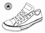 Converse Coloring Shoes Sneaker Pages Highly Detailed sketch template