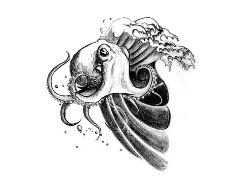 Octopus On The Waves Tattoo Meaning Tattoo Design Ideas
