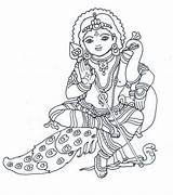Muruga Murugan Lord Clipart Line Drawing Subramanya Sketch Painting Karthikeya God Coloring Hindu Drawings Tanjore Easy Ganesha Pencil Indian Krishna sketch template