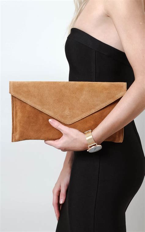 tan suede envelope clutch bag pretty lavish silkfred envelope clutch bag clutch bag tan