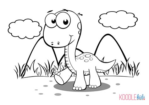 baby dinosaur coloring pages    print