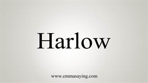 harlow youtube