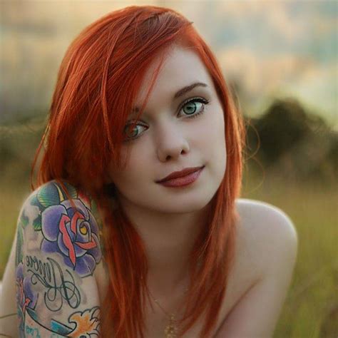 Redhead Suicide Girls Blue Eyes Women Model