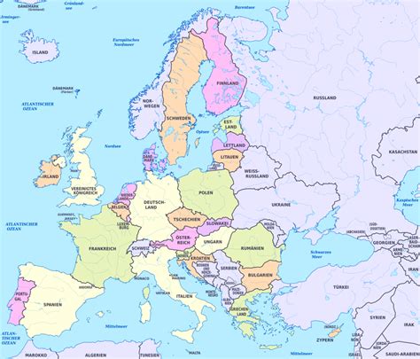 karte von europa europa karte  wissenswertes