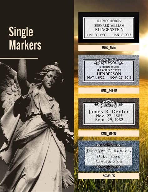 monument catalog  monument marker designs issuu