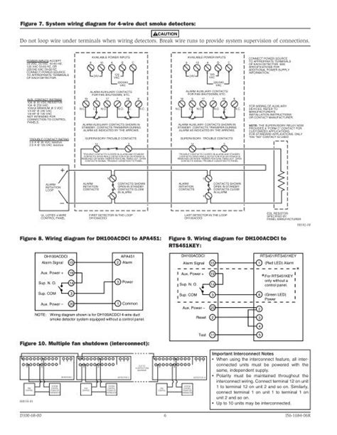 system sensor duct detector wiring diagram diagram smoke wiring detector duct alarm fire