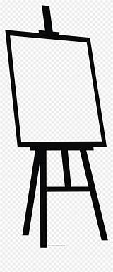 Easel Transparent Pinclipart sketch template