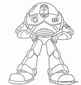 Buzz Lightyear Coloring Drawing Pages Printable Simple Adults Kids sketch template