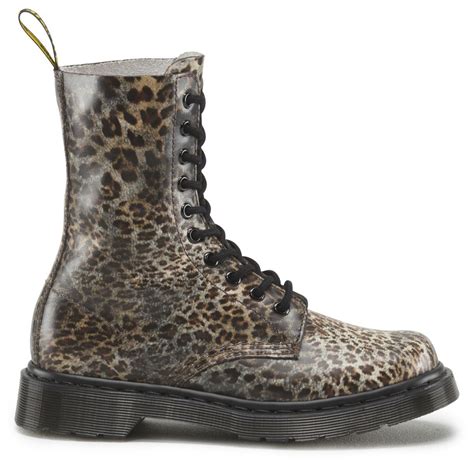 dr martens  boot leopard print sapatos