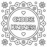 Kindness Coloring Kind Pages Choose Clipart Random Vector Showing Activities Quotes Printable Illustration Sheets Color Acts Getcolorings Book Print Stock sketch template