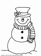 Snowman Frosty Color Para Escolha Pasta sketch template