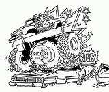 Monster Trucks Smasher Coloriage Wuppsy sketch template