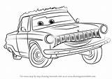 Cars Rust Eze Rusty Draw Drawing Step Tutorials Cartoon sketch template