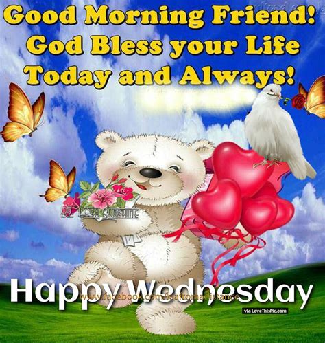 good morning friend god bless  wednesday pictures